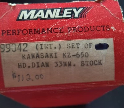 Válvula de aço Manley *Conjunto de 3* # 99042 Kawasaki Harley Davidson - Imagem 1 de 3