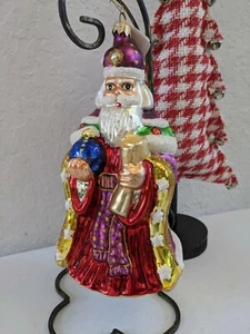 Adorno de Navidad Christopher Radko, WESTMINSTER SANTA GRANDE, OBISPO (#28) - Imagen 1 de 6