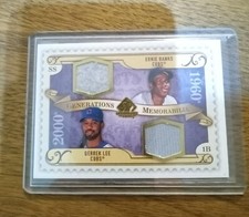 2009 SP Legendary Cuts Ernie Banks Derrek Lee  Dual Jersey wool patch #GM-ED SSP