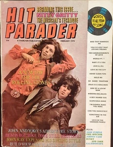 Hit Parader Magazine February 1970 Stones Plastic Ono Deep Purple Beach Boy - Picture 1 of 7