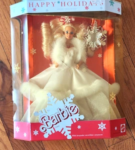 1989 Happy Holidays Mattel Special Edition BARBIE Doll #3523 NEW IN BOX - Picture 1 of 11