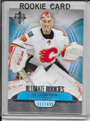 2013-14 Ultimate Collection Reto Berra Rookie # 102 #d/499 - Image 1 of 2