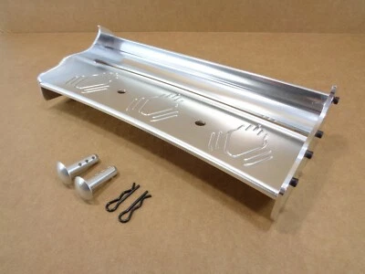 New HPI Baja 5B Silver Aluminum Rear Wing Spoiler Set Rovan King Motor - Image 1 of 4