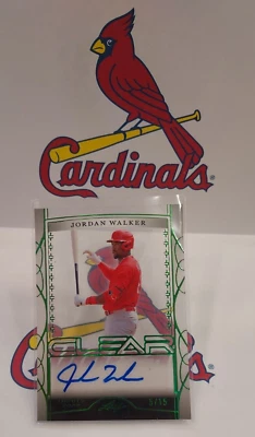 JORDAN WALKER 2022 TRINITY CLEAR EMERALD SPECTRUM AUTO 5/15 autograph - Image 1 of 4