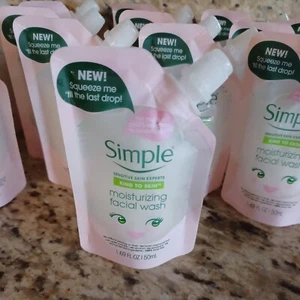 Lot Of 19 Simple Kind To Skin Moisturizing 1.69oz / 50ml Travel Size Facial Wash - Picture 1 of 4