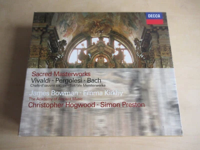 Vivaldi, Pergolesi, Bach-Sacred Masterworks-Hogwood, Preston-3er Decca CD-NM - Bild 1 von 4