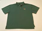 University Of Miami Hurricanes Polo Golf Shirt Size 2Xl ***See Description***