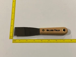Cuchillo Masilla Millers Falls De Colección 1 1/4" Rígido Profesional Refinador Pintor Nuevo de Lote Antiguo - Imagen 1 de 6