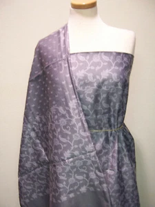 DESIGNER COORDINATE FABRICS LT/ MED GREY PAISLEY DESIGNS SUPERSOFT RICH VISCOSE - Picture 1 of 6