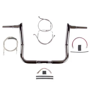 1 1/4" Chrome 14" Diablo Bar Kit 2008-2013 Harley Electra Street Glide NoABS - Picture 1 of 2
