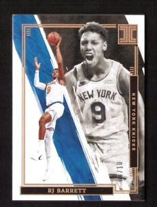 2021-22 Panini Impeccable RJ Barrett Gold 08/10 New York Knicks - Picture 1 of 2