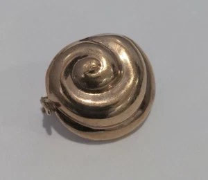 De colección Plata de Ley 925 Vermeil Náutico Concha Marina Puff Bufanda Potenciador Clip A15 - Imagen 1 de 6