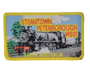 Steamtown Peterborough W901 South Australia parche de recuerdo locomotora de vapor sitio - Imagen 1 de 3
