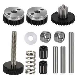 Hardened Steel Double Drive Gear Set for HGX Extruder Enhances Torques and Print - Afbeelding 1 van 8
