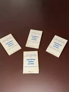 4 SELTENE Sammlerstücke Streichholzheftchen Nähset Klebestifte Chesterfield Federal Chicago - Bild 1 von 6