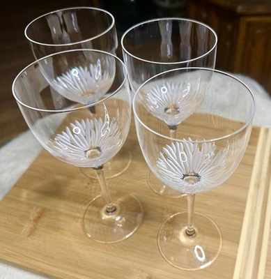 Villeroy & Boch, Italian Crystal, Claret, Water Glass, Flora, Lot (4) - Image 1 of 4