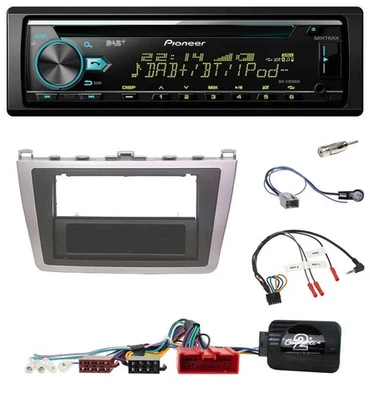 Pioneer DAB Lenkrad CD USB Bluetooth Autoradio für Mazda 6 08-12 silber schwarz - Bild 1 von 4