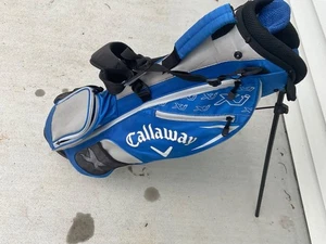 Callaway XJ Series Junior Golf Stand Bag Light Blue Black White - 30” Unisex - Picture 1 of 3