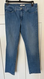 Pantalones de mezclilla rectos para mujer Levi’s 314 Shaping azules tiro medio talla 31 sin agua - Imagen 1 de 6