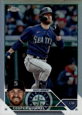 2023 Topps Chrome Update Refractor #USC120 Cooper Hummel Seattle Mariners - Image 1 of 2