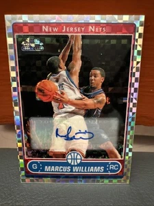 2007/08 Topps Chrome Marcus Williams Rookie X Fractor Auto #’d 10 - Picture 1 of 4