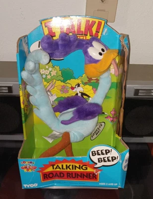 1994 Talking Road Runner Plush Tyco  Toy IN BOX - DAMAGED BOX  UNTESTED - Image 1 of 4