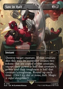 Magic The Gathering MTG SAW IN HALF Secret Lair NM Near Mint - Picture 1 of 1