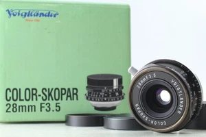 [MINT w/ Box] Voigtlander COLOR-SKOPAR 28mm F3.5 Black Lens L39 LTM From JAPAN - Picture 1 of 8