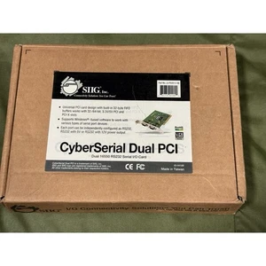 SIIG Cyber Serial Dual PCI Dual 16550 RS232 Serial I/O Dual Display Video Card - Picture 1 of 5