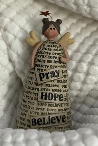 Angel “Believe Hope Pray  C Figurine 4.25 Inches Tall - Picture 1 of 2