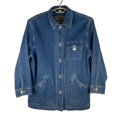 Vintage 90s Ralph Lauren Jeans Co Denim Chore Barn Workwear Jacket Women's Large - Image 1 of 4
