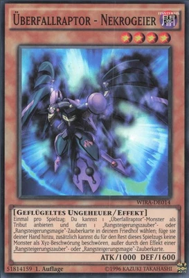 YuGiOh Überfallraptor - Nekrogeier WIRA-DE014 Super Rare Neu 1st - Bild 1 von 2