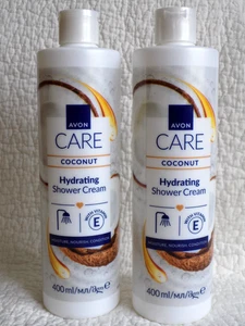AVON 2 x CARE ~ COCONUT HYDRATING SHOWER CREAMS / BODY WASHES ~ 400ml each *NEW* - Picture 1 of 7