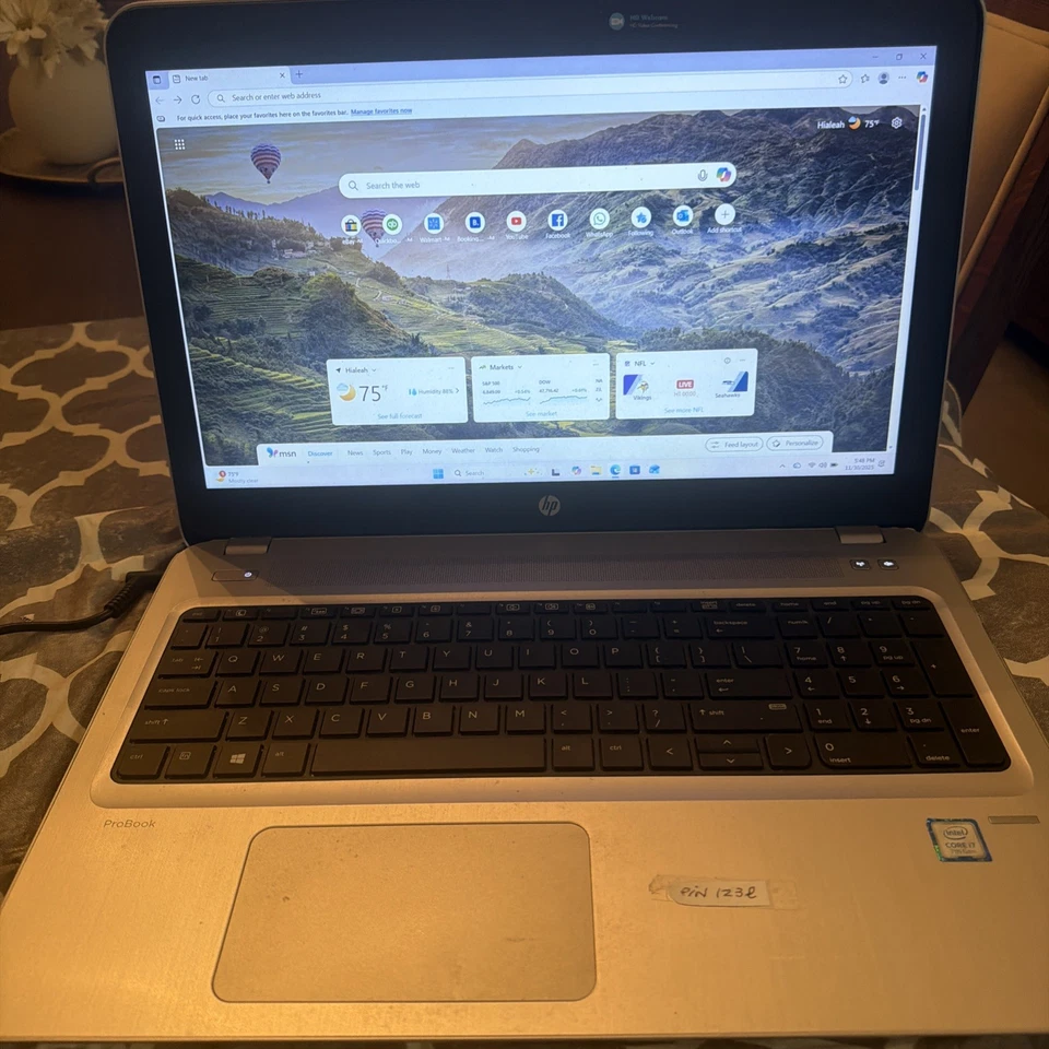  PORTATIL HP ProBook 450 G4 prod ID W7C85AV SN 5CD7271LQF USADO  Foto 1 de 4
