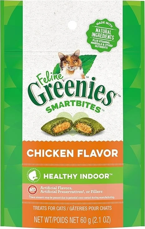 GREENIES 10153213 Cat Dry Snack - 2.1oz