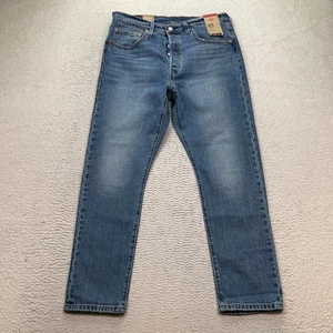 Pantalones de mezclilla ajustados Levi's 501 para mujer talla 31 x 28 azul índigo mediano nuevos con etiquetas - Imagen 1 de 16