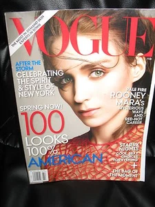 ROONEY MARA VOGUE MAGAZINE FEBRUARY 2013 SOCIAL NETWORK STAR - Imagen 1 de 2
