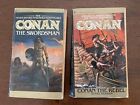Lot de 2 livres de poche Conan, The Swordsman, The Rebel, Bantam
