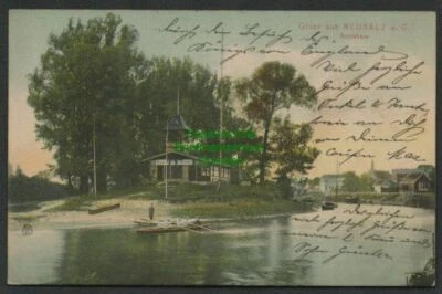 139334 AK Neusalz an der Oder Nowa Sol Bootshaus 1910 - Bild 1 von 2