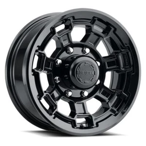 Sendel T18 16" 8-Lug Boat Camper RV Trailer Wheel Rim Gloss Black (QTY 2) - Picture 1 of 2