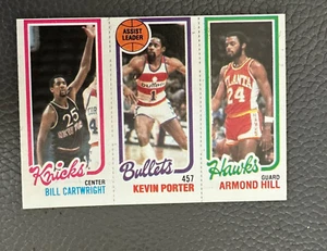 1980-81 Topps #166 Bill Cartwright RC / #244 Kevin Porter / #25 Armond Hill - Imagen 1 de 2