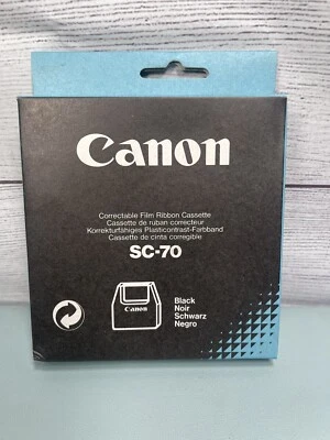 NOS Canon SC-70 Correctable Film Typewriter Ribbon Cassette, Black NEW SEALED - Image 1 of 4