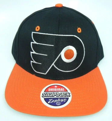PHILADELPHIA FLYERS NHL VINTAGE SNAP BACK RETRO 2-TONE Z CAP HAT NEW! 1 - Image 1 of 4