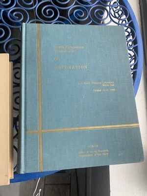 U.S. Naval Ordinance Laboratory Fourth Symposium On DETONATION  ACR – 126 RARE - Image 1 of 4