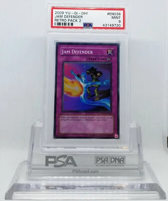 YUGIOH RP02-EN036 JAM DEFENDER SUPER RARE HOLO FOIL PSA 9 MINT #43149739 - Image 1 of 3