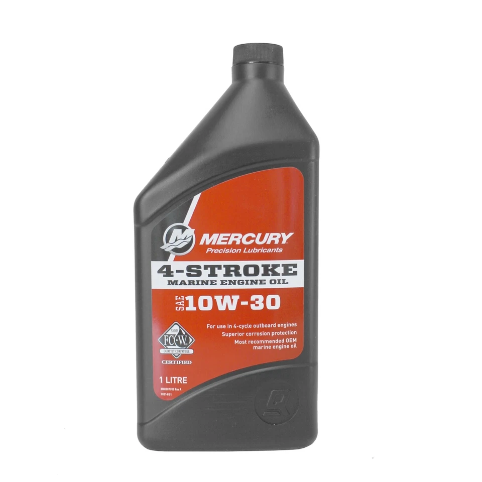 MERCURY QUICKSILVER 1L Mercury Motoröl SAE 10W-30 Motor Öl 92-8M0206950 wie 92-8M0086220 engine oil