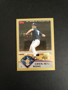 2003 Topps Traded & Rookies Gold /2003 Chien-Ming Wang #T245 Rookie RC