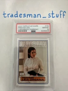2023 STAR WARS THROWBACK THURSDAY #142 PRINCESS LEIA PSA 10 GEM MINT #2019 - Picture 1 of 2