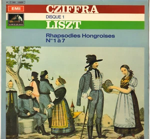 GYORGY CZIFFRA, LISZT "RHAPSODIES HONGROISES" PIANO LP 1975 VSM 2C 061-12851 - Picture 1 of 3