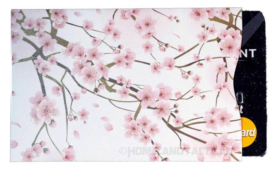 "Cherry Blossom" RFID Blocking Credit Card Sleeves By Rogue Industries